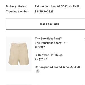 Effortless Short 5” Size 6